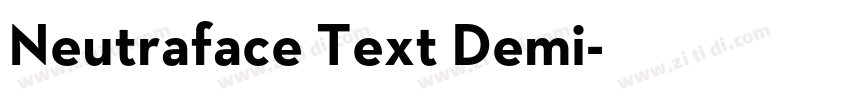 Neutraface Text Demi字体转换